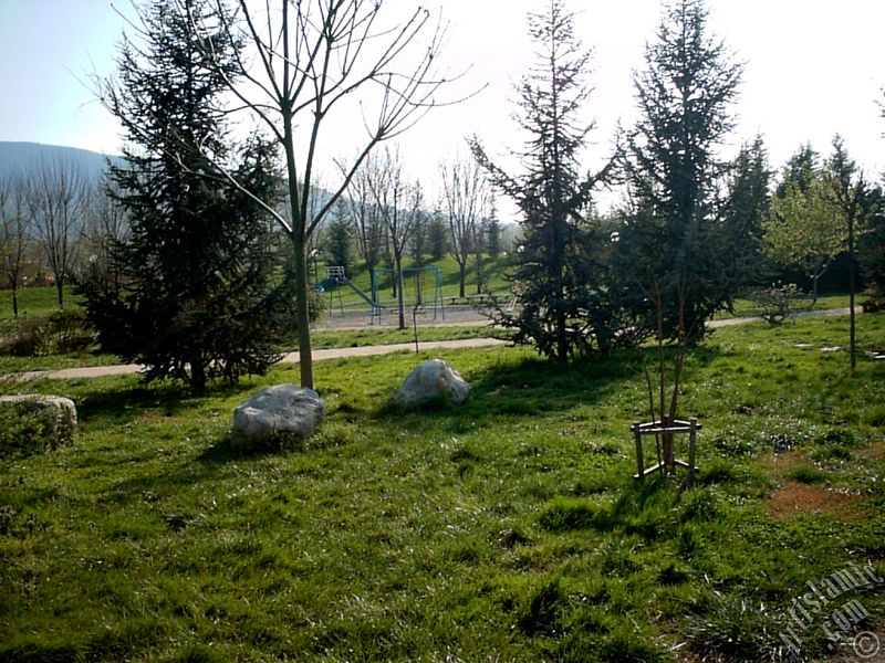 View of Botanical Park in Bursa city of Turkey.
