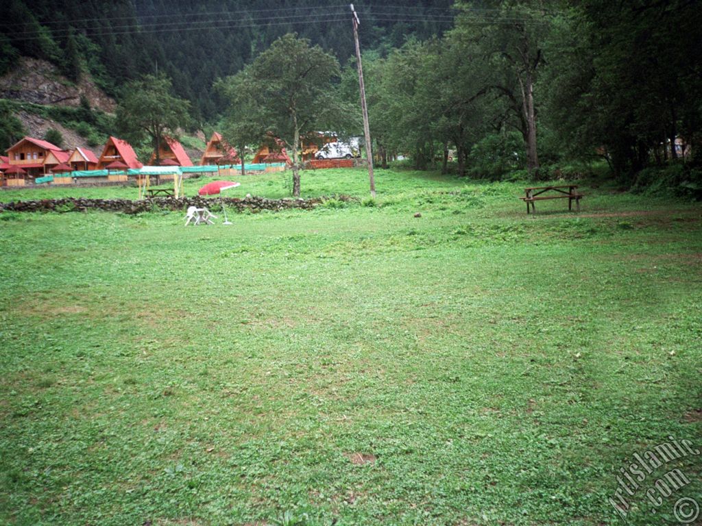 View of Uzungol high plateau located in Trabzon city of Turkey.
