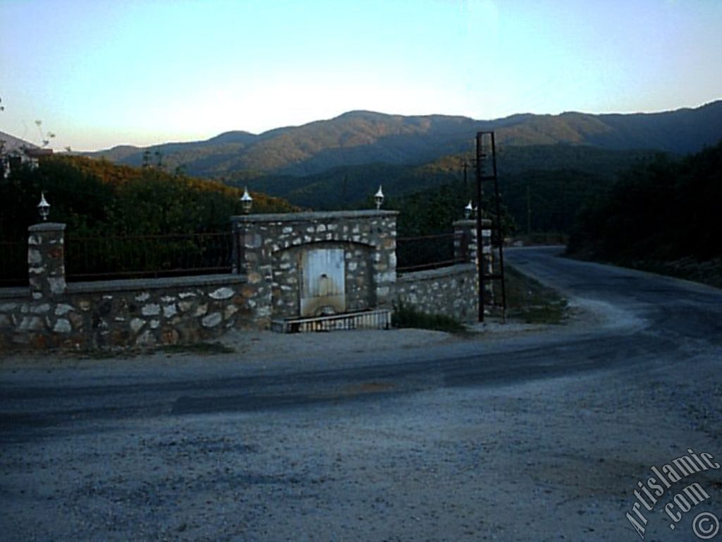 View of Termal-Gokcedere Village in Yalova city of Turkey.
