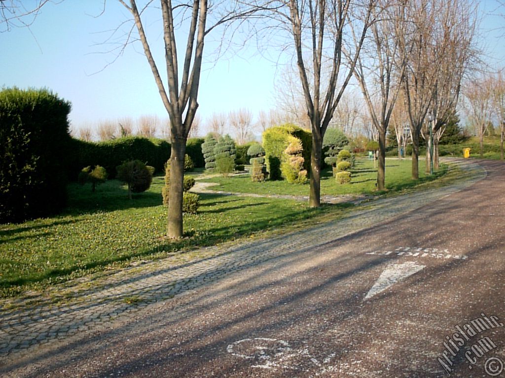 View of Botanical Park in Bursa city of Turkey.
